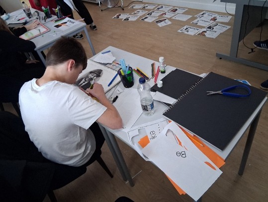 Researching and creating individual poster work.